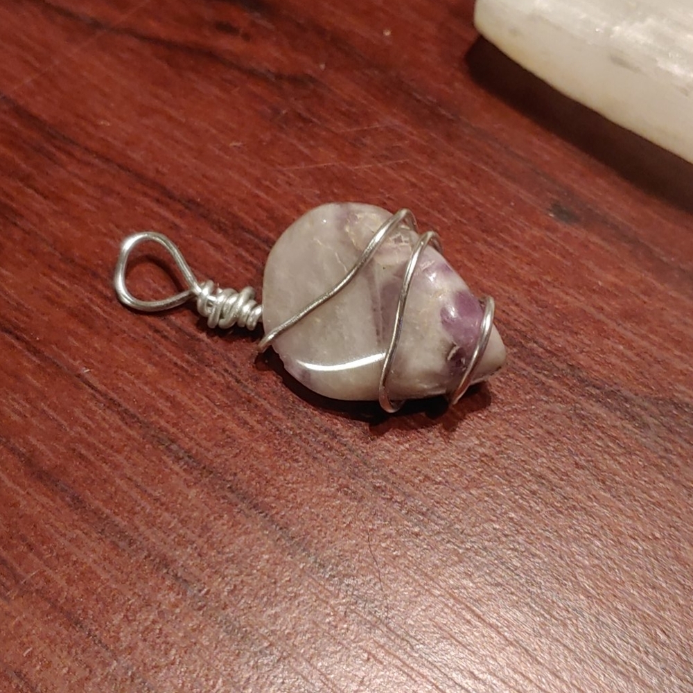 Wire Wrapped Amethyst Pendant